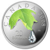 2008 Canada $20 Crystal Raindrop Silver Coin