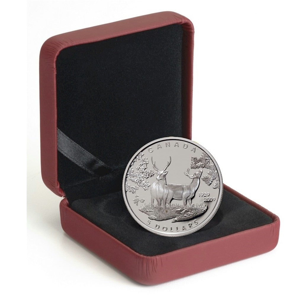 2009 Canada $5 80th Anniversary of Canada in Japan Sterling Silver