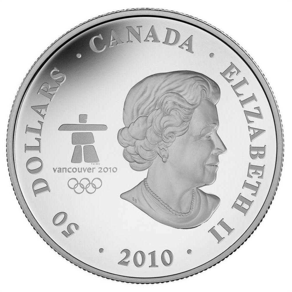 2010 Canada $50 Olympic - The Look of the Games 5oz. Silver (No Tax)