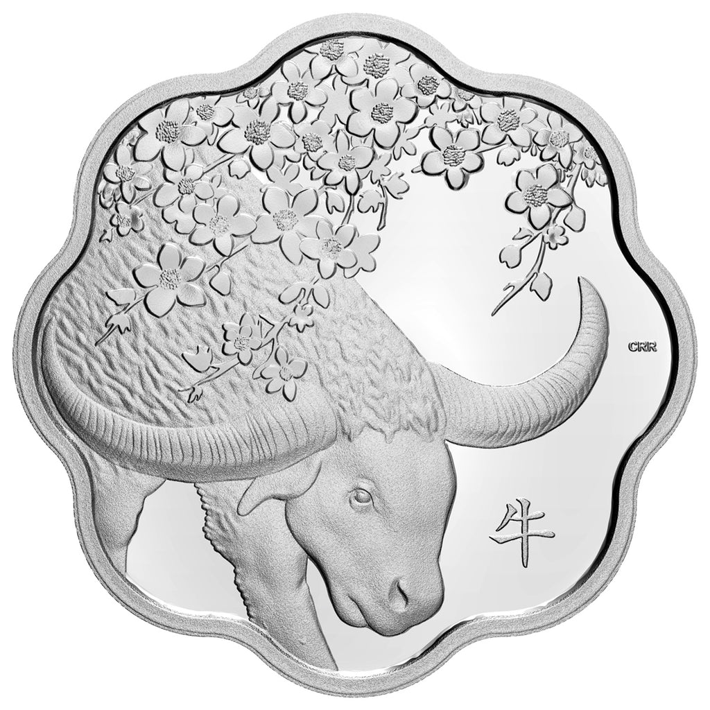 2021 Canada $15 Lunar Lotus: Year of the Ox Fine Silver Coin (No Tax)