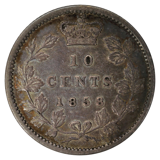 1858 Canada 10-cents VF-EF (VF-30) $