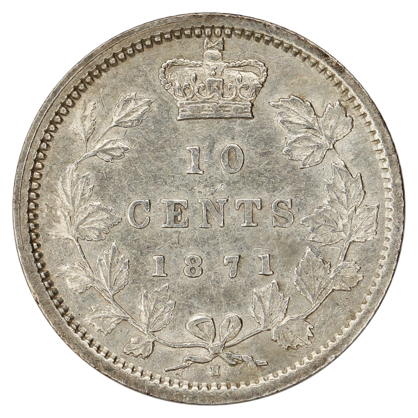 1871H Canada 10-cents Extra Fine (EF-40) $