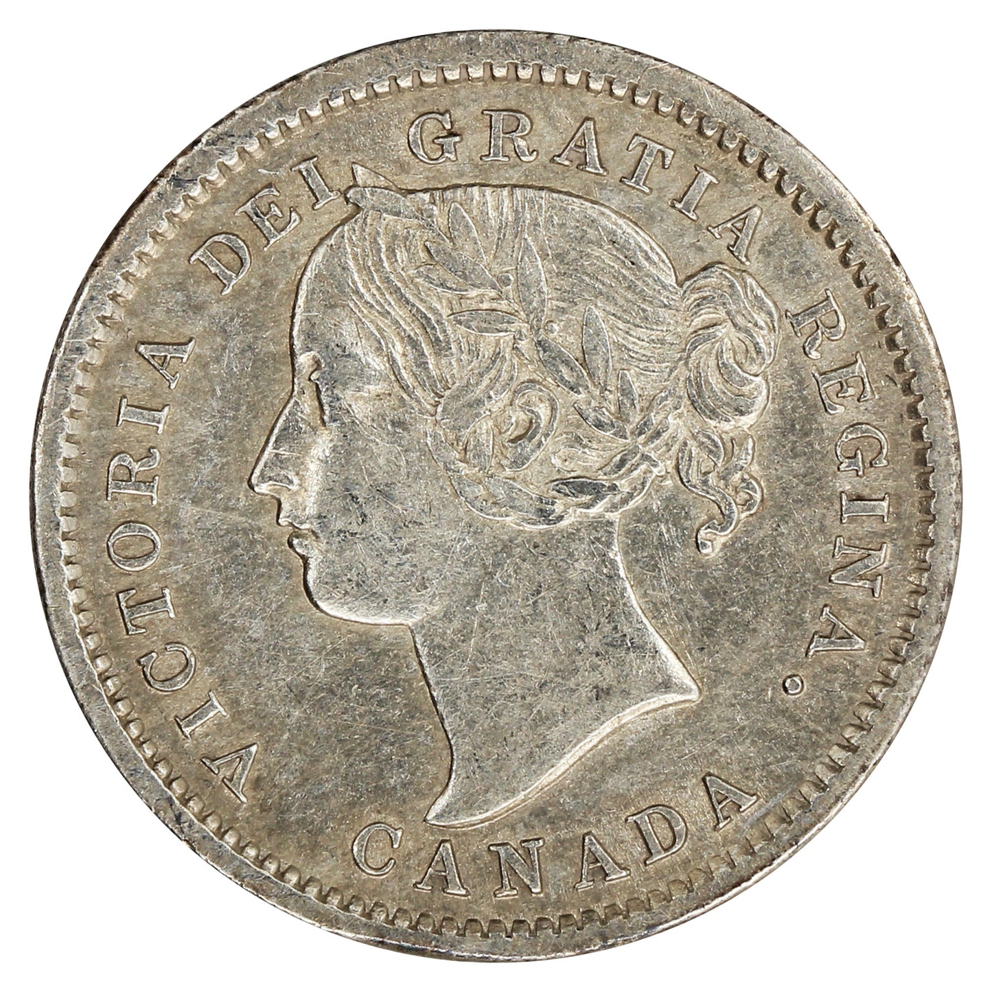 1871H Canada 10-cents Extra Fine (EF-40) $