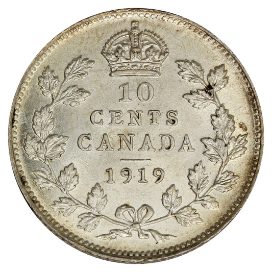 1919 Canada 10-cents AU-UNC (AU-55) $