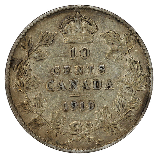 1910 Canada 10-cents Very Good (VG-8)