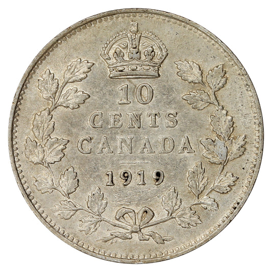 1919 Canada 10-cents VF-EF (VF-30)