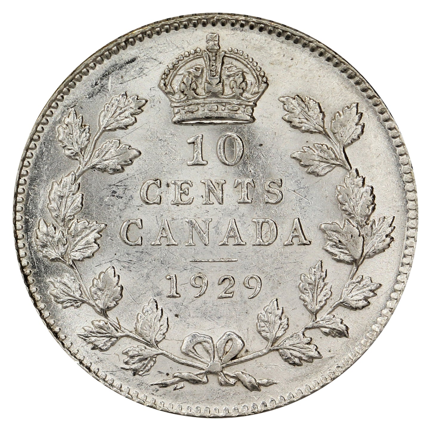 1929 Canada 10-cents AU-UNC (AU-55) $