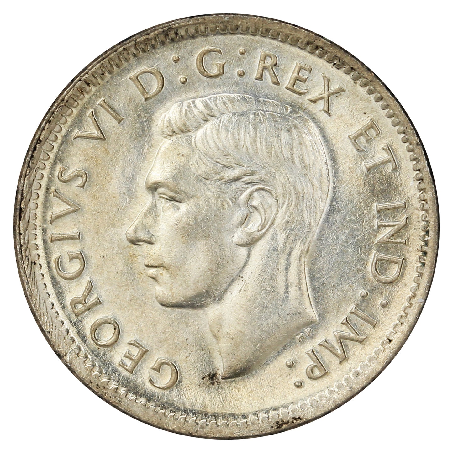 1943 Canada 10-cent UNC+ (MS-62)