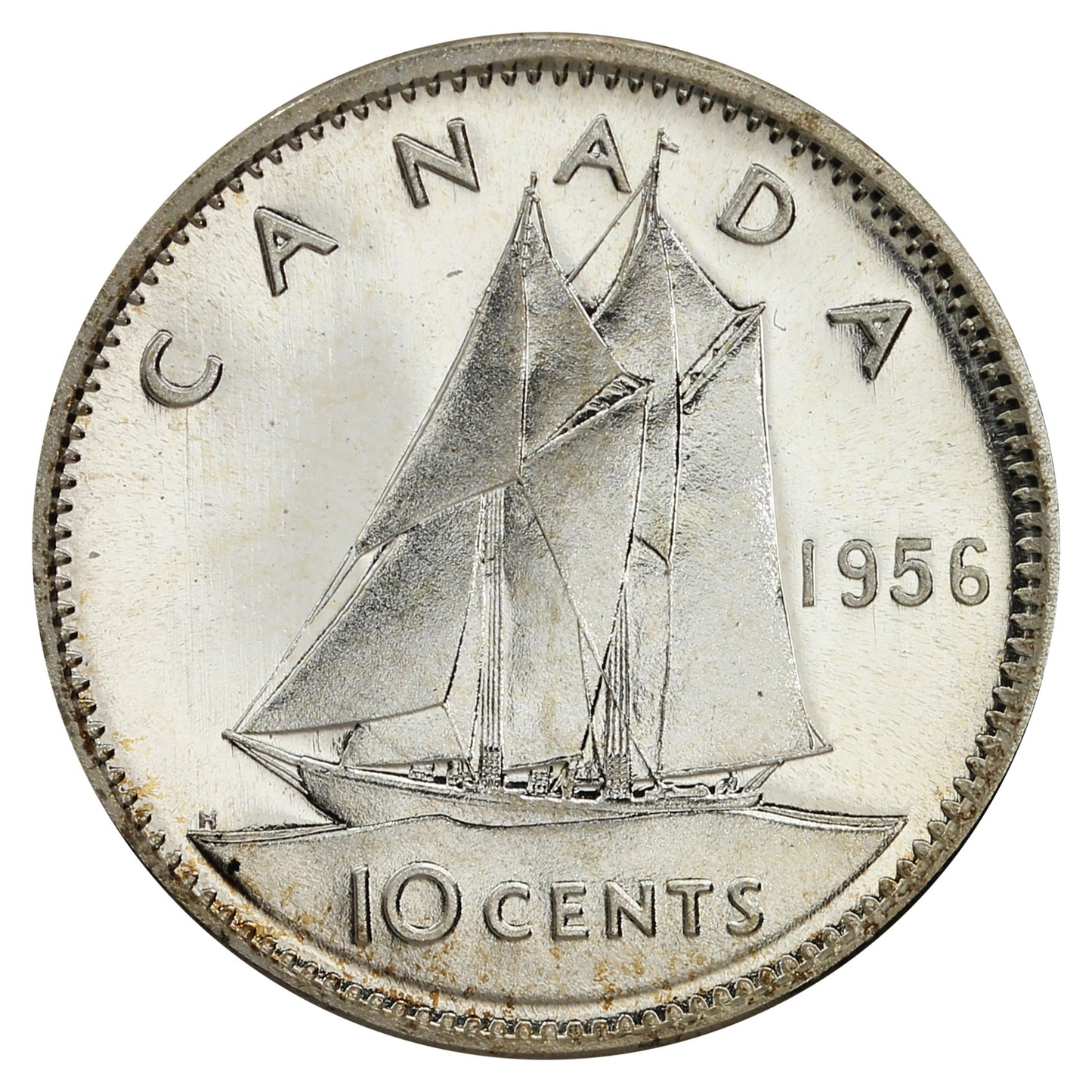 1956 Canada 10-cents Proof Like