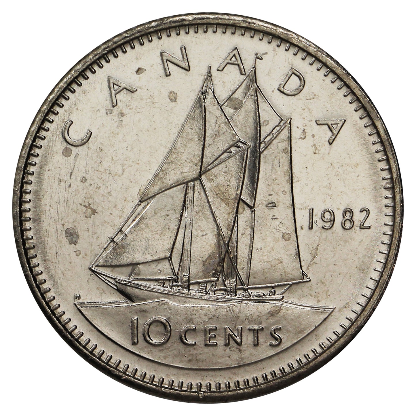 1982 Canada 10-cent Brilliant Uncirculated (MS-63)