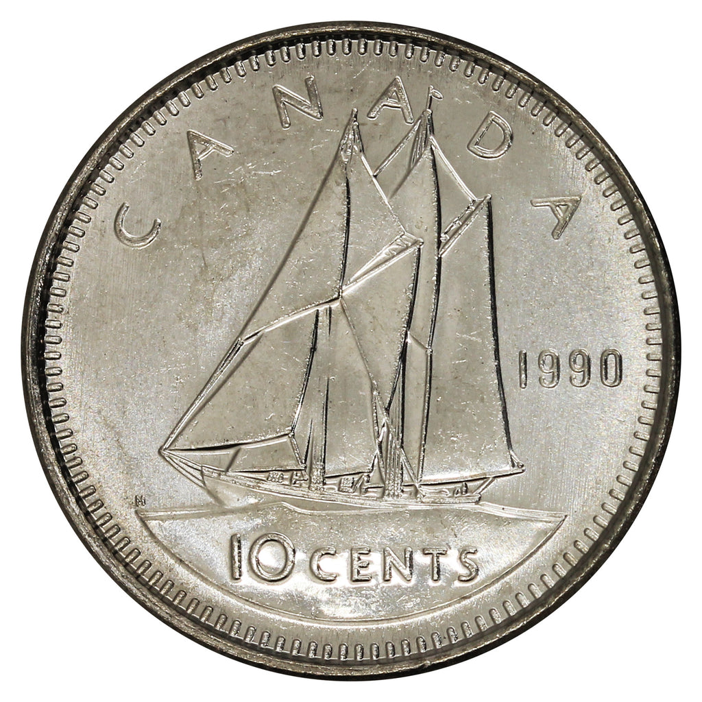 1990 Canada 10-cent Brilliant Uncirculated (MS-63)