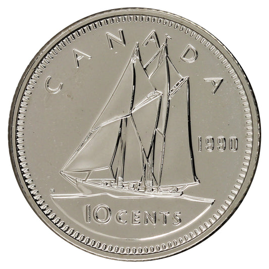 1990 Canada 10-cent Proof Like