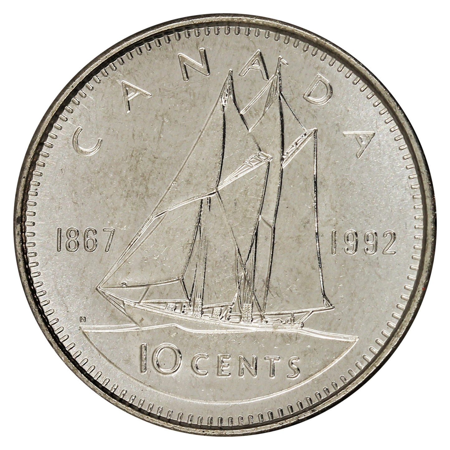 1992 Canada 10-cent Brilliant Uncirculated (MS-63)