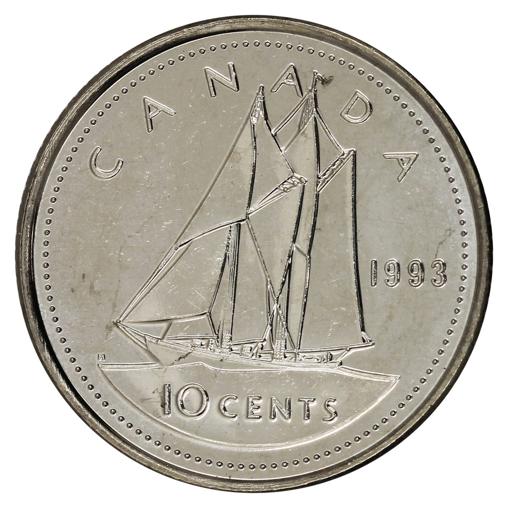 1993 Canada 10-cent Brilliant Uncirculated (MS-63)