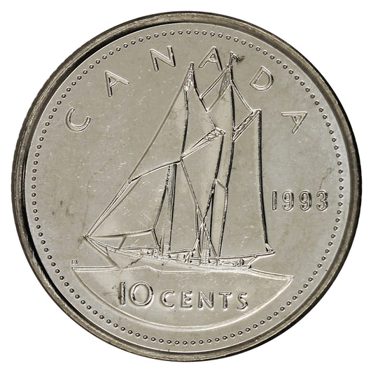 1993 Canada 10-cent Brilliant Uncirculated (MS-63)