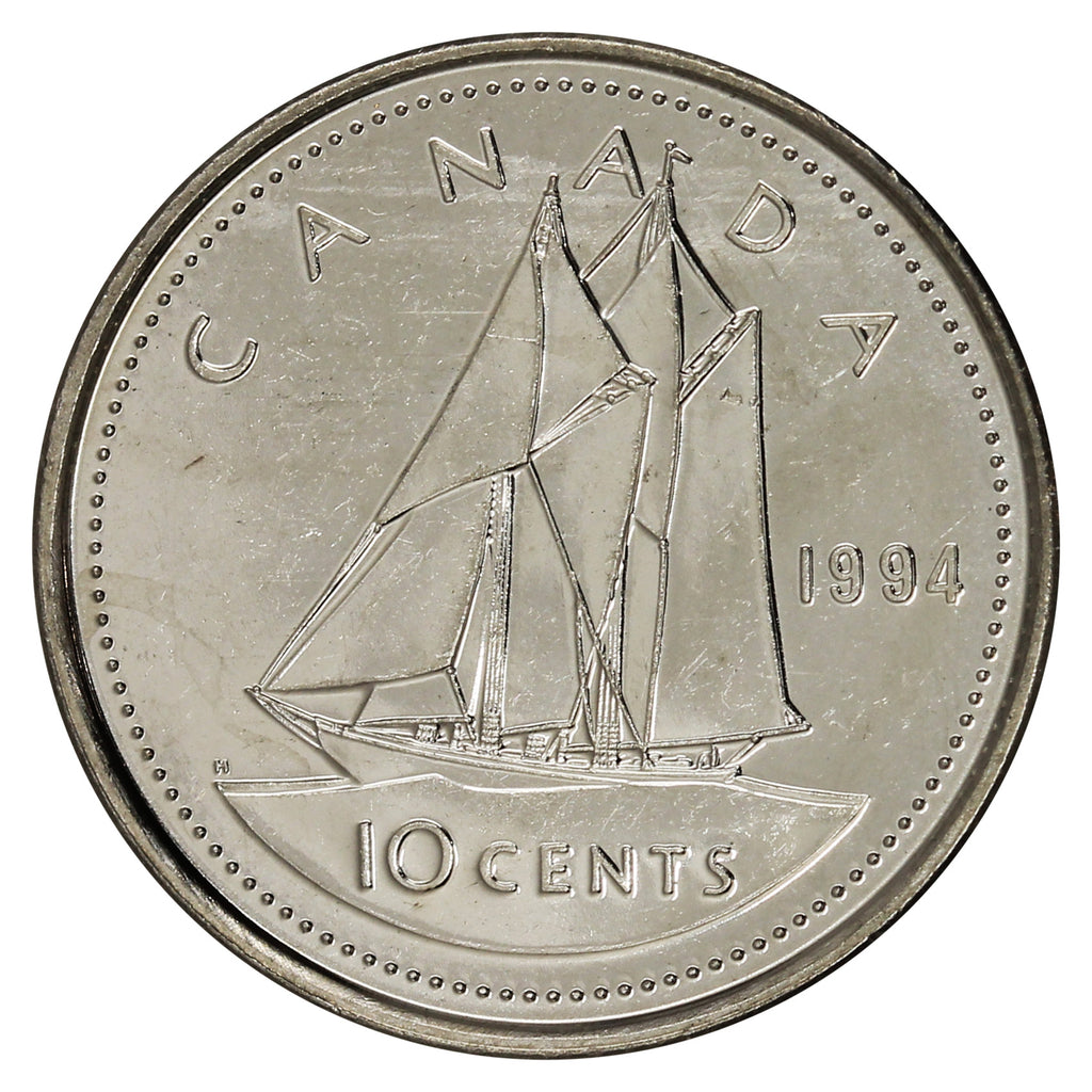 1994 Canada 10-cent Brilliant Uncirculated (MS-63)