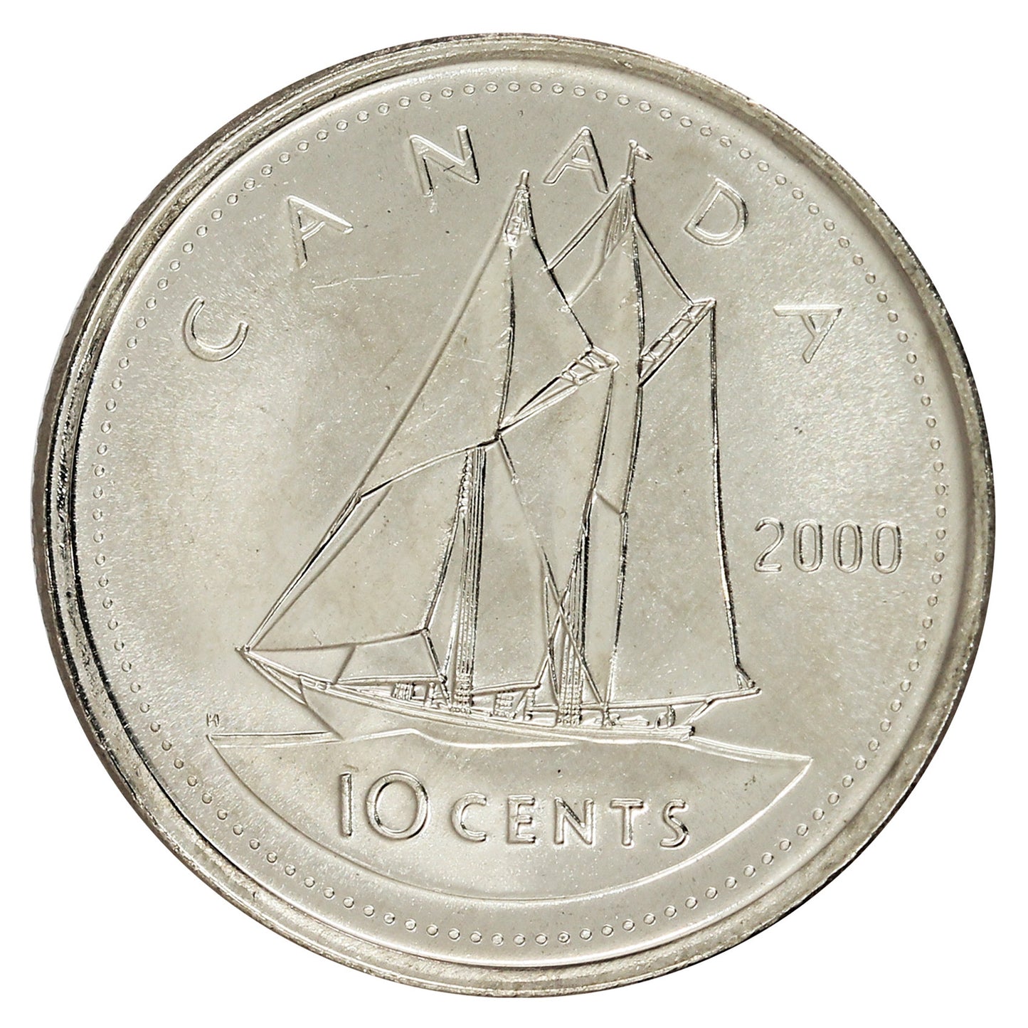 2000 Canada 10-cent Brilliant Uncirculated (MS-63)