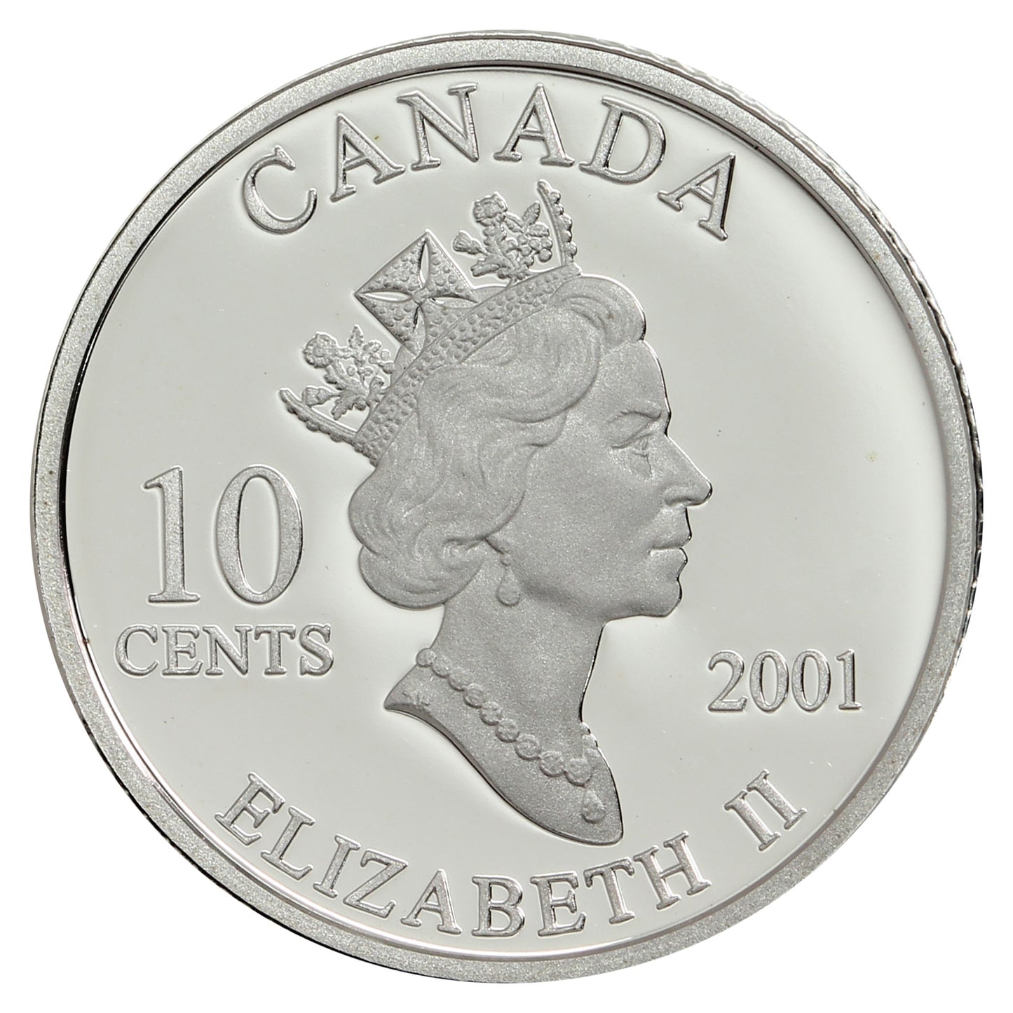 2001 Canada Volunteer 10-cent Silver Proof