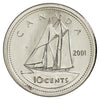 2001P Canada 10-cent Specimen