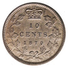 1870 Narrow 0 Canada 10-cents ICCS Certified EF-40