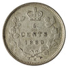 1880H Obv. 2 Canada 5-cents Extra Fine (EF-40) $