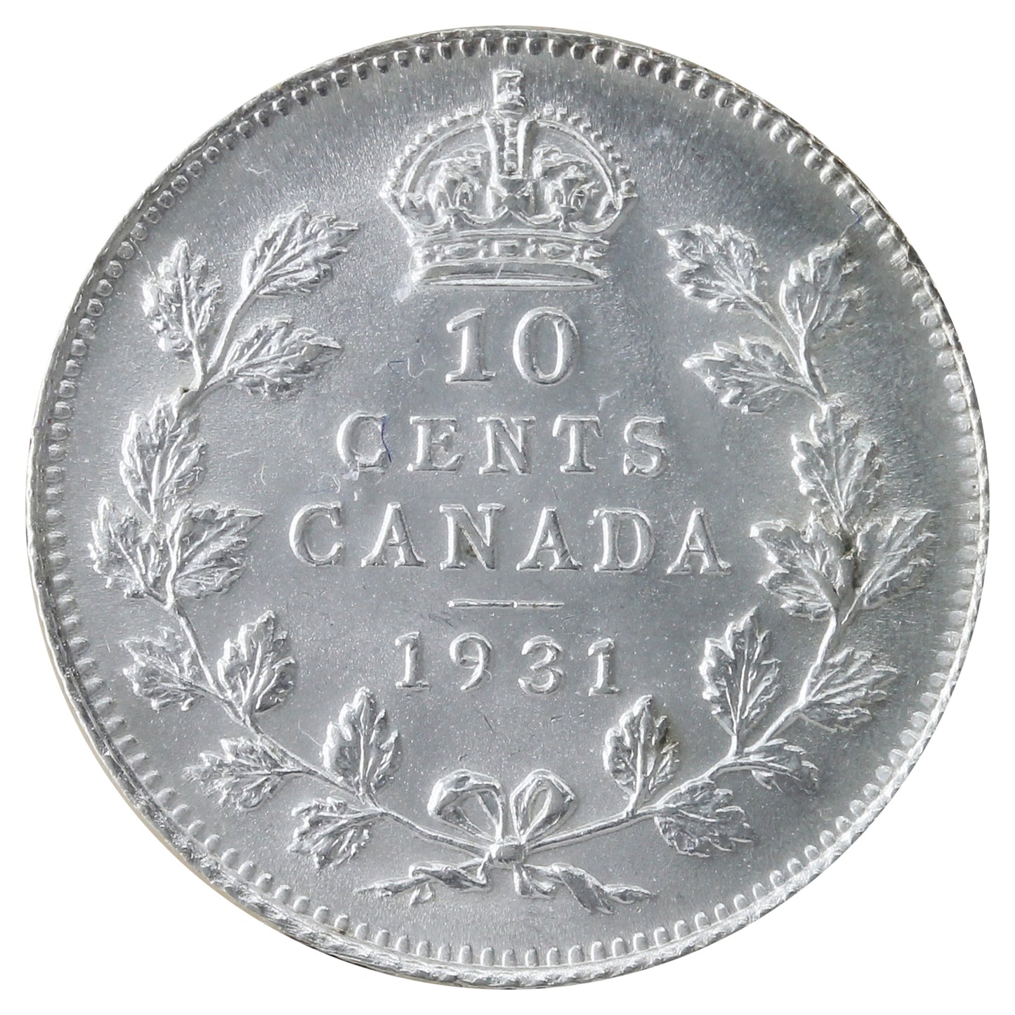 1931 Canada 10-cents ICCS Certified MS-64 (XSI 361)