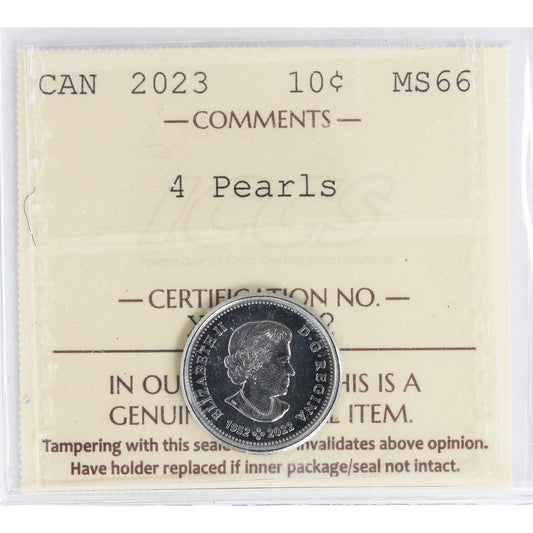 2023 QEII Canada 10-cents ICCS Certified MS-66