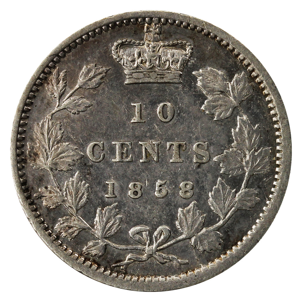 1858 5/5 Canada 10-cents VF-EF (VF-30) $