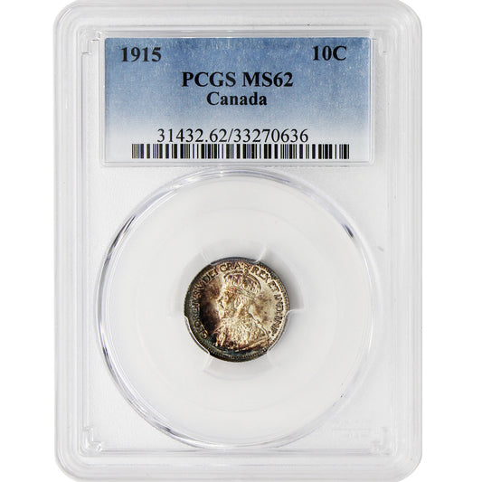 1936 Canada 10-cents PCGS Certified MS-65