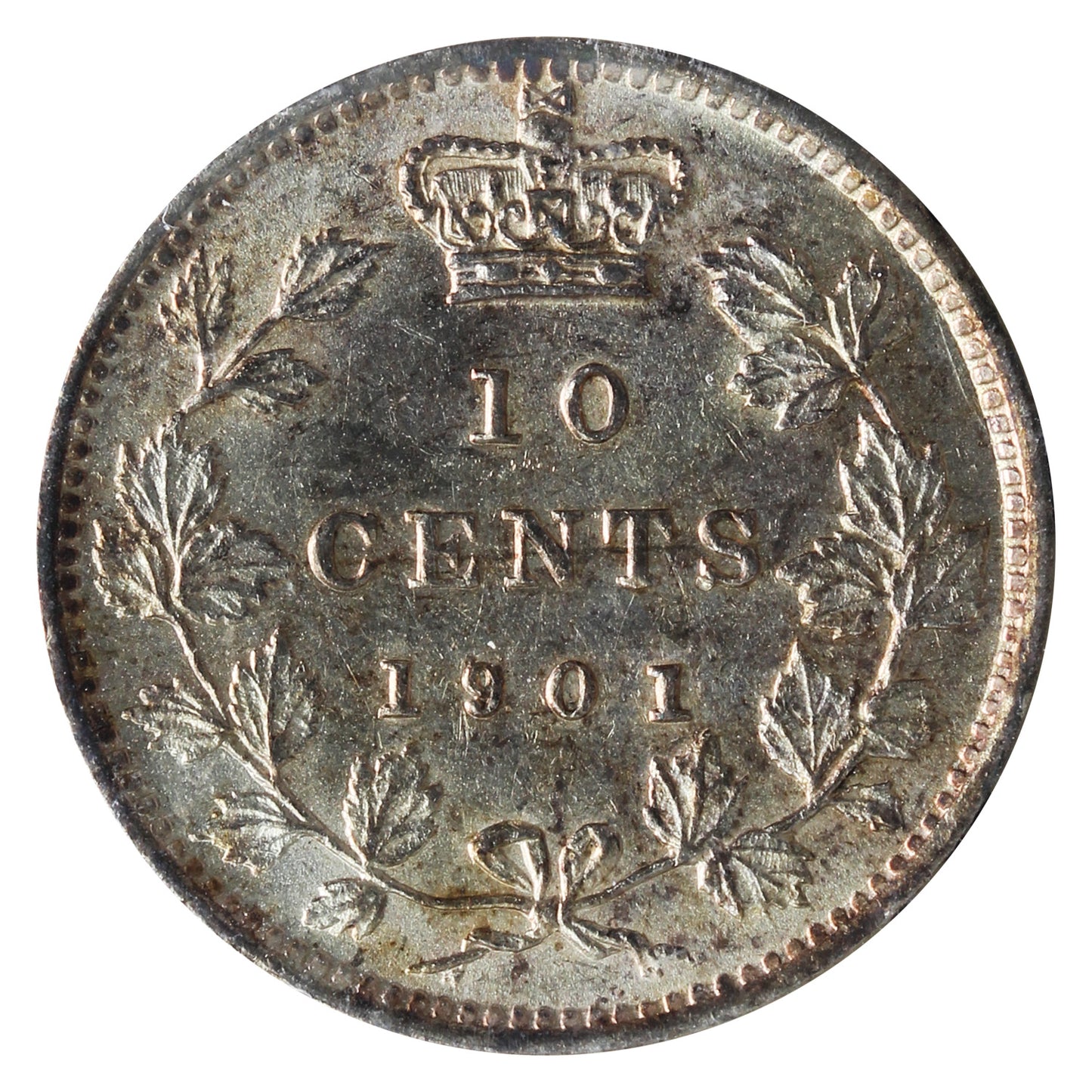 1901 Canada 10-cents ICCS Certified MS-63 (XZH 788)