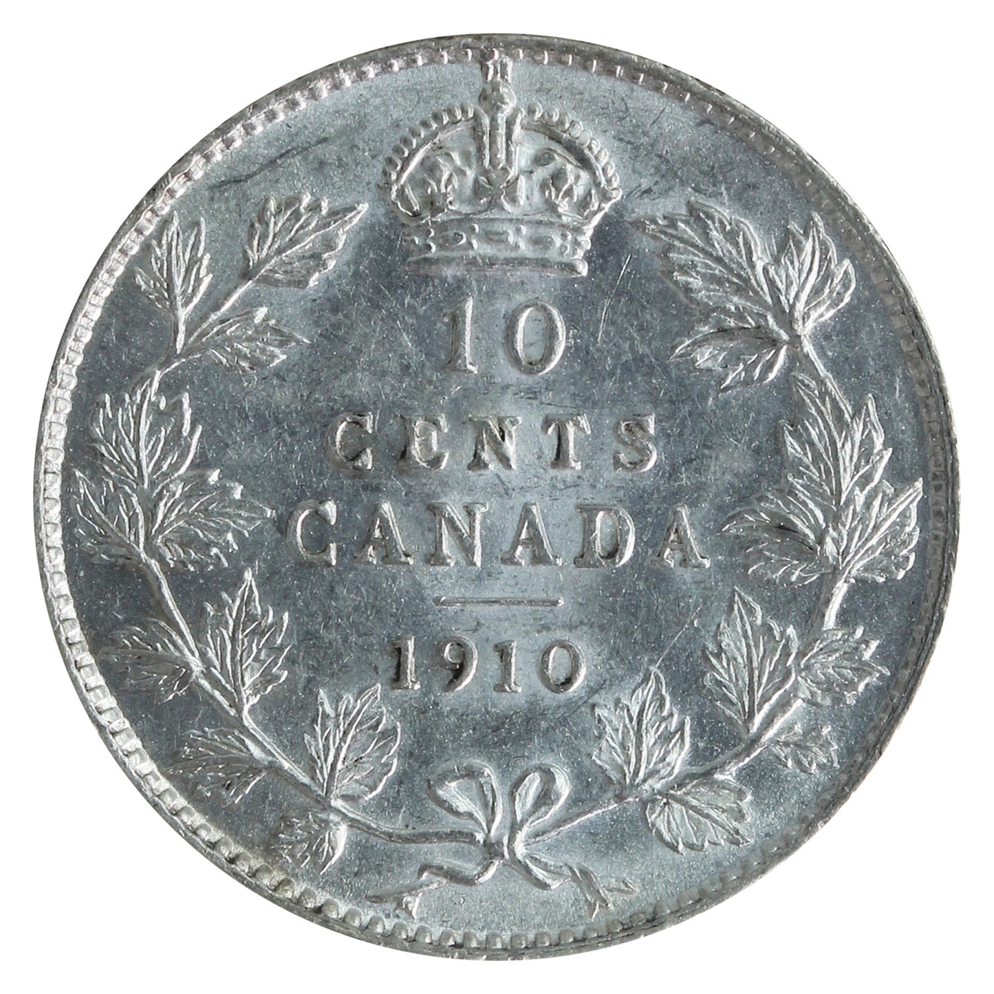 1910 Canada 10-cents ICCS Certified MS-62 (XVR 257)