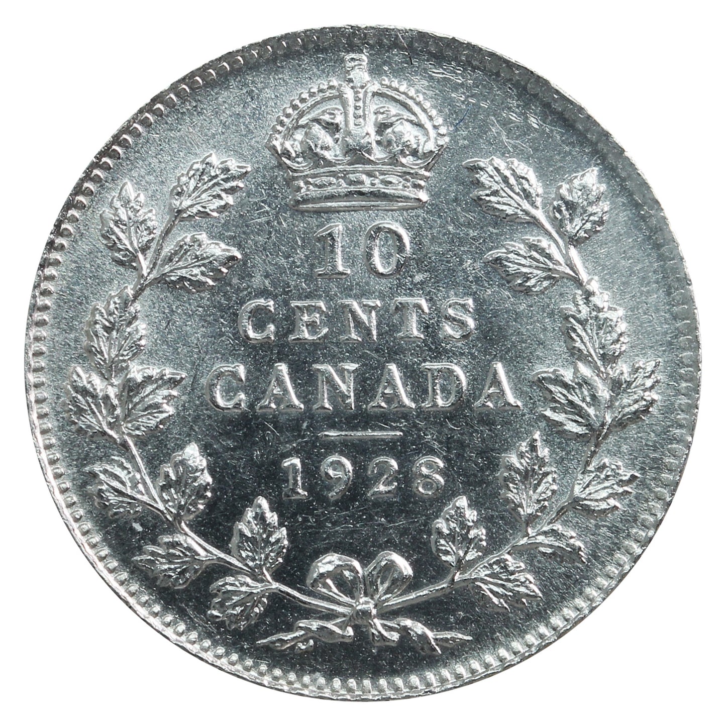 1928 Canada 10-cents ICCS Certified MS-64 (XHT 142)