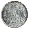 1931 Canada 10-cents ICCS Certified MS-62 (XXZ 720)