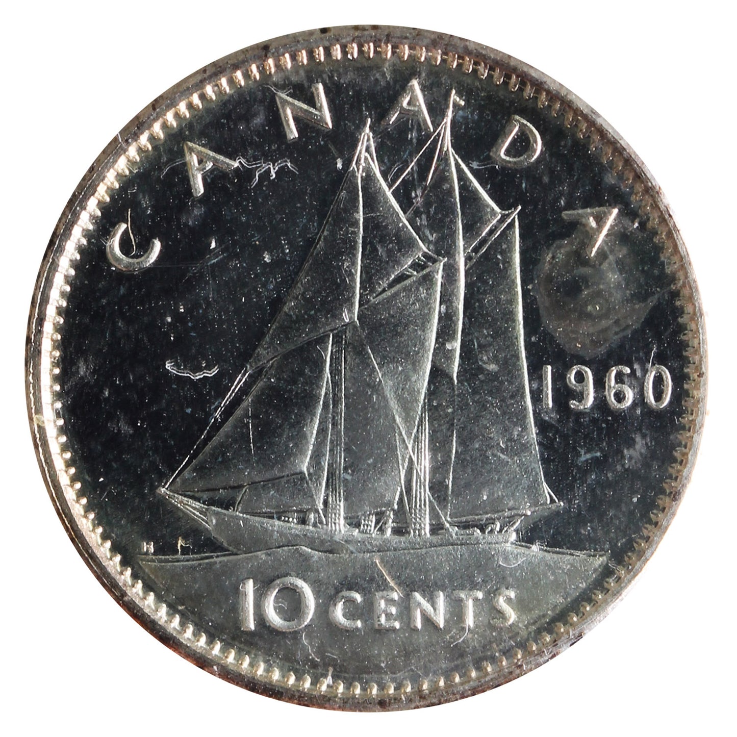 1960 Canada 10-cents ICCS Certified PL-66