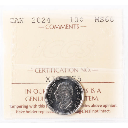 2024 Canada 10-cents ICCS Certified MS-66