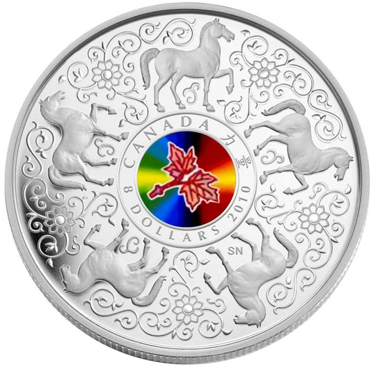 2010 Canada $8 Maple of Strength Sterling Silver Coin