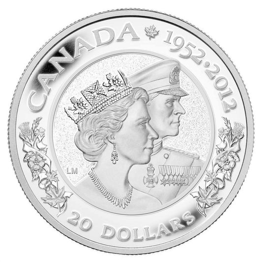 2012 Canada $20 The Queen's Diamond Jubilee Double Effigy (TAX Exempt)