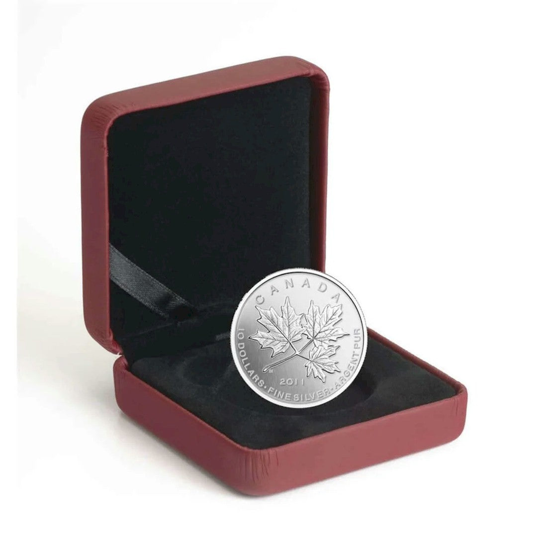 RDC 2011 Canada $10 Maple Leaf Forever Fine Silver (No Tax) impaired sleeve