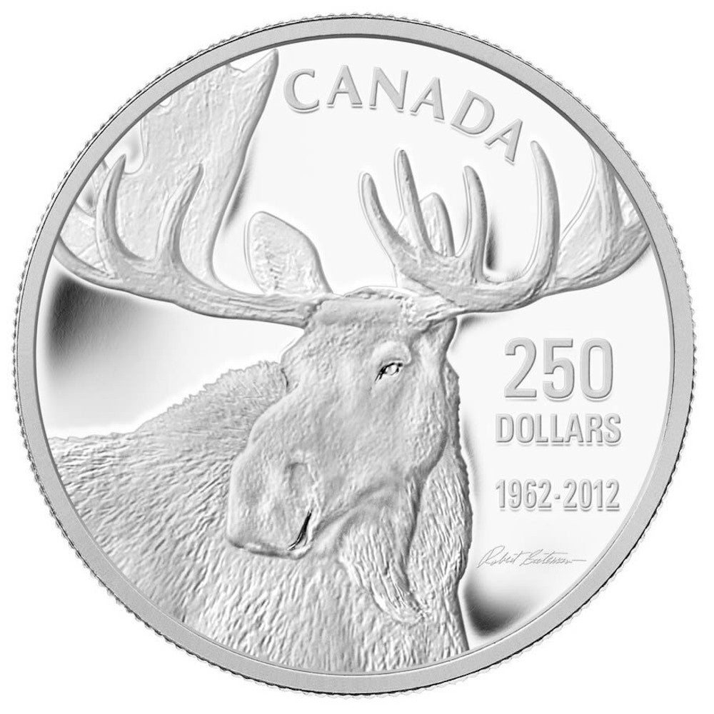 2012 Canada $250 Robert Bateman Moose Fine Silver Kilo (No Tax)