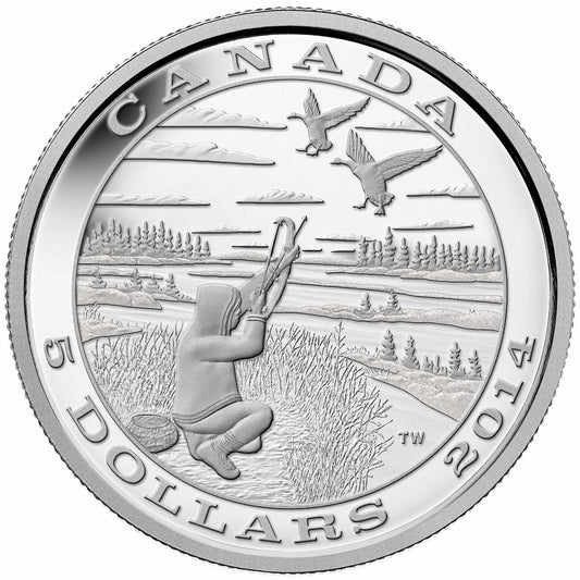 RDC 2014 Canada $5 Tradition of Hunting - Canada Goose (No Tax) Issues