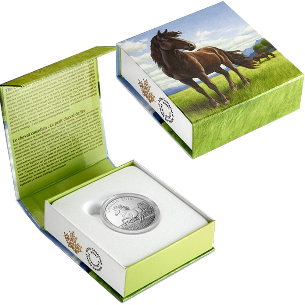 2015 $100 Canadian Horse ($100 for $100) Fine Silver (TAX Exempt)