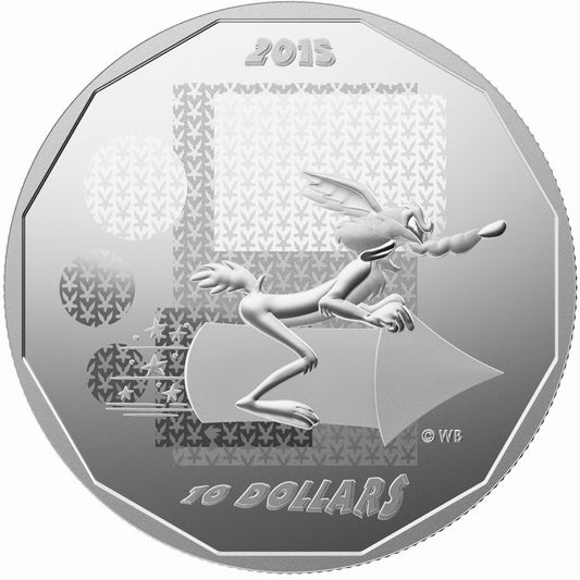 2015 Canada $10 Looney Tunes Wile E. Coyote - Super Genius (No Tax)