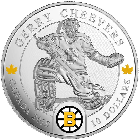 2015 Canada $10 Goalies: Gerry Cheevers Fine Silver (No Tax)