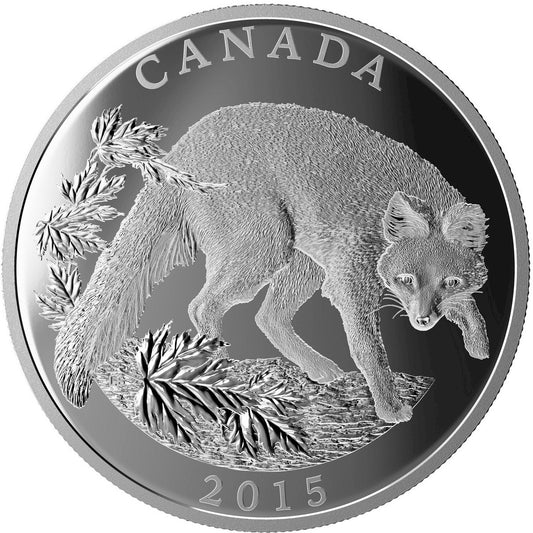 2015 Canada $125 Conservation Series - The Grey Fox Silver (No Tax)