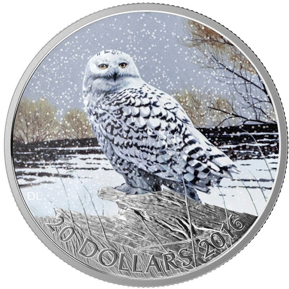 2015 (2016) Canada $20 Snowy Owl Fine Silver coin (TAX Exempt)