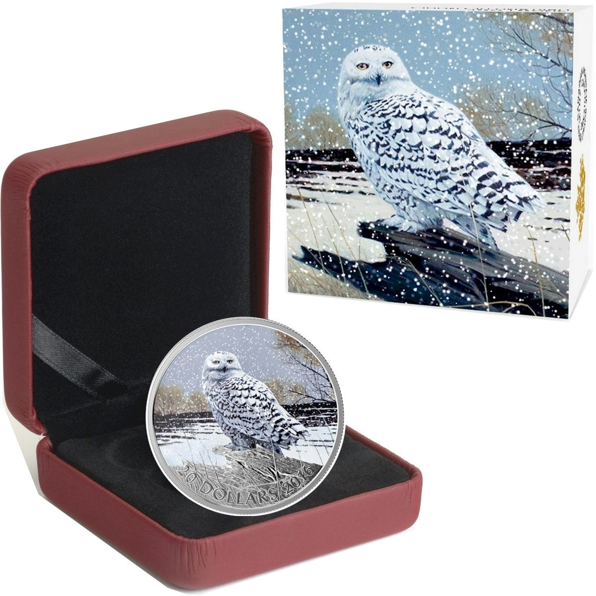 2015 (2016) Canada $20 Snowy Owl Fine Silver coin (TAX Exempt)