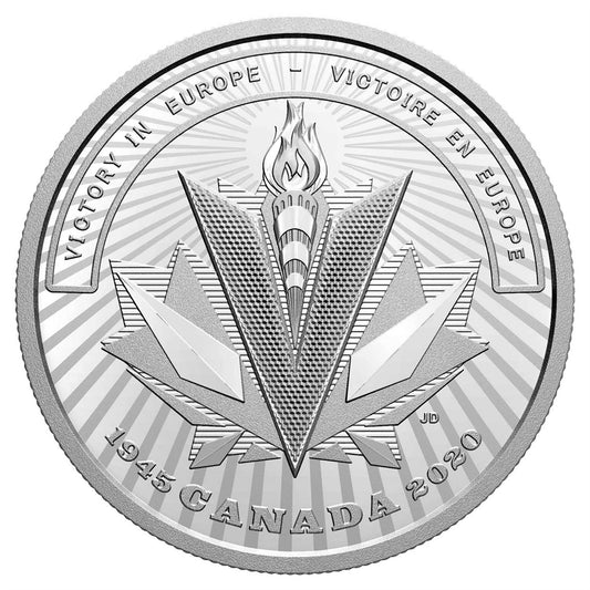 2020 Canada $20 WWII Battlefront Series - Victory in Europe Fine Silver (No Tax)