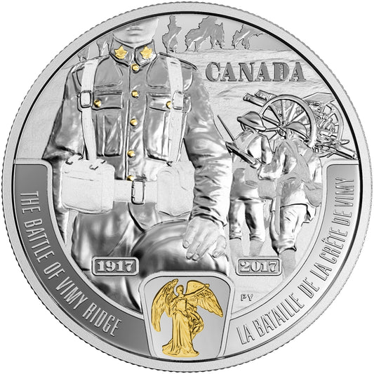 RDC 2017 Canada $20 WWI Battlefront - The Battle of Vimy Ridge (No Tax) Toning/ Wear