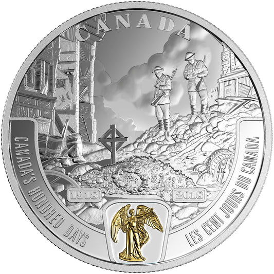 2018 Canada $20 WWI Battlefront - Canada's Hundred Days Fine Silver (No Tax)