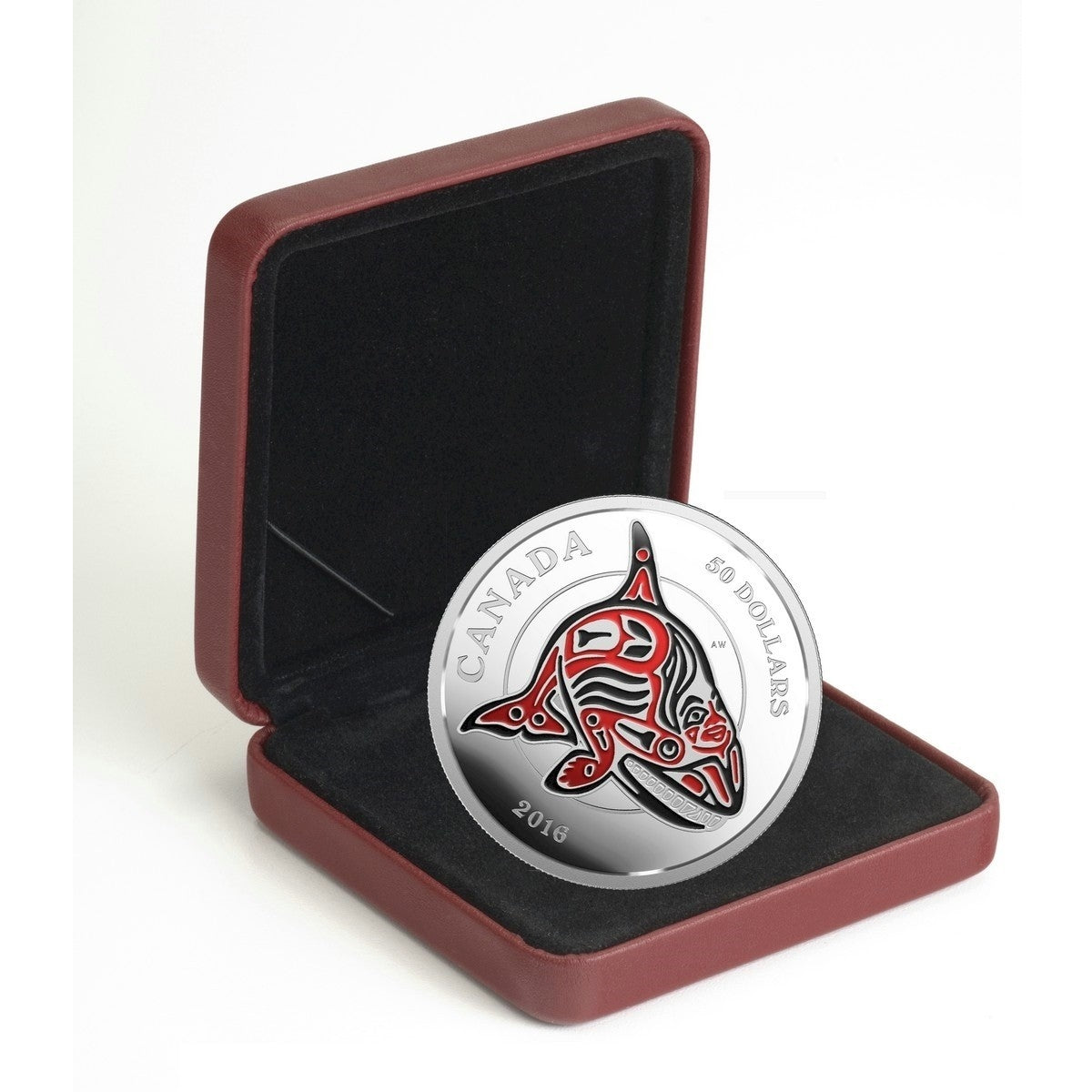 2016 Canada $50 Mythical Realms of the Haida - Orca 5oz. Silver (No Tax)